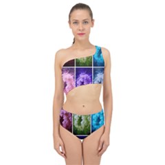 Closing Queen Annes Lace Collage (horizontal) Spliced Up Two Piece Swimsuit by okhismakingart