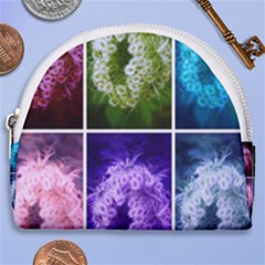 Closing Queen Annes Lace Collage (horizontal) Horseshoe Style Canvas Pouch by okhismakingart