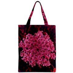 Queen Annes Lace In Red Part Ii Zipper Classic Tote Bag by okhismakingart