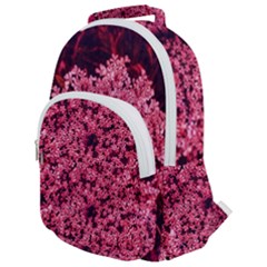 Queen Annes Lace In Red Part Ii Rounded Multi Pocket Backpack