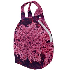 Queen Annes Lace In Red Part Ii Travel Backpacks by okhismakingart