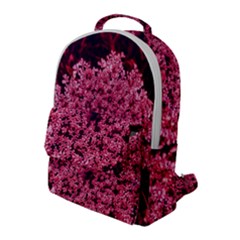 Queen Annes Lace In Red Part Ii Flap Pocket Backpack (large) by okhismakingart