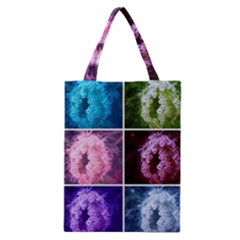 Closing Queen Annes Lace Collage (vertical) Classic Tote Bag by okhismakingart