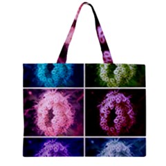 Closing Queen Annes Lace Collage (vertical) Zipper Mini Tote Bag by okhismakingart