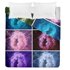 Closing Queen Annes Lace Collage (vertical) Duvet Cover Double Side (queen Size) by okhismakingart