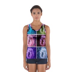 Closing Queen Annes Lace Collage (vertical) Sport Tank Top  by okhismakingart