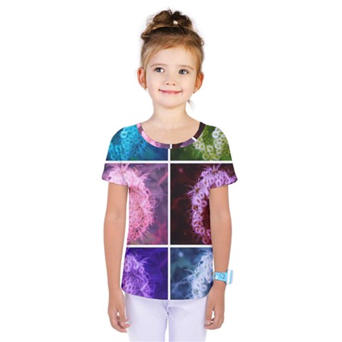 Closing Queen Annes Lace Collage (vertical) Kids  One Piece Tee by okhismakingart