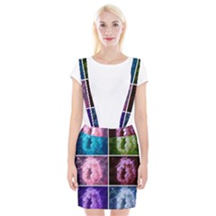 Closing Queen Annes Lace Collage (vertical) Braces Suspender Skirt by okhismakingart