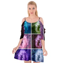 Closing Queen Annes Lace Collage (vertical) Cutout Spaghetti Strap Chiffon Dress by okhismakingart