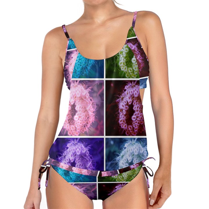 Closing Queen Annes Lace Collage (Vertical) Tankini Set