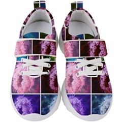 Closing Queen Annes Lace Collage (vertical) Kids  Velcro Strap Shoes by okhismakingart