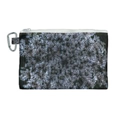 Queen Annes Lace In White Canvas Cosmetic Bag (large) by okhismakingart