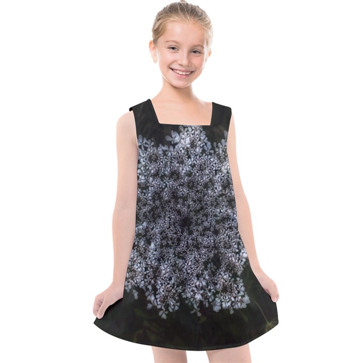 Queen Annes Lace in White Kids  Cross Back Dress