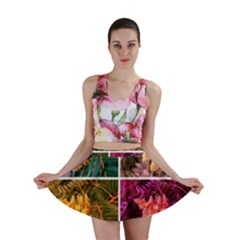 Sideways Sumac Collage Mini Skirt by okhismakingart