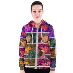 Sideways Sumac Collage Women s Zipper Hoodie by okhismakingart