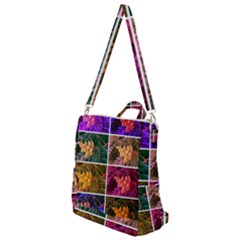 Sideways Sumac Collage Crossbody Backpack by okhismakingart