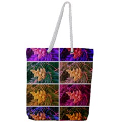 Sideways Sumac Collage Full Print Rope Handle Tote (large) by okhismakingart