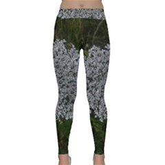 Queen Annes Lace Original Classic Yoga Leggings by okhismakingart