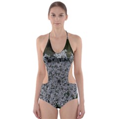 Queen Annes Lace Original Cut-out One Piece Swimsuit by okhismakingart