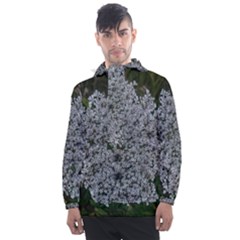 Queen Annes Lace Original Men s Front Pocket Pullover Windbreaker by okhismakingart