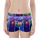 Moon and Locust Tree Collage Boyleg Bikini Wrap Bottoms View1