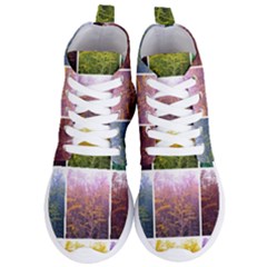 Goldenrod Collage Women s Lightweight High Top Sneakers by okhismakingart