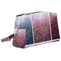 Goldenrod Collage Wristlet Pouch Bag (large)