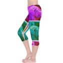 Color Block Queen Annes Lace Collage Capri Leggings  View3