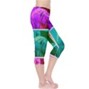 Color Block Queen Annes Lace Collage Capri Leggings  View4