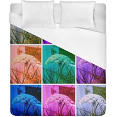 Color Block Queen Annes Lace Collage Duvet Cover (california King Size) by okhismakingart