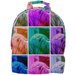 Color Block Queen Annes Lace Collage Mini Full Print Backpack by okhismakingart