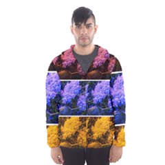 Primary Color Queen Anne s Lace Men s Hooded Windbreaker by okhismakingart