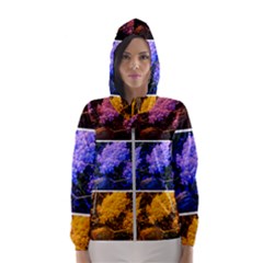 Primary Color Queen Anne s Lace Women s Hooded Windbreaker by okhismakingart