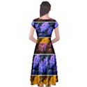 Primary Color Queen Anne s Lace Cap Sleeve Wrap Front Dress View2