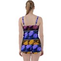 Primary Color Queen Anne s Lace Tie Front Two Piece Tankini View2