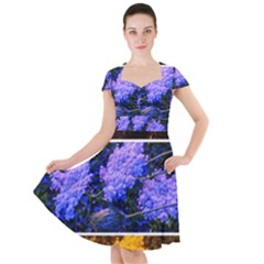 Primary Color Queen Anne s Lace Cap Sleeve Midi Dress by okhismakingart