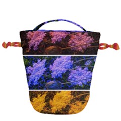 Primary Color Queen Anne s Lace Drawstring Bucket Bag by okhismakingart