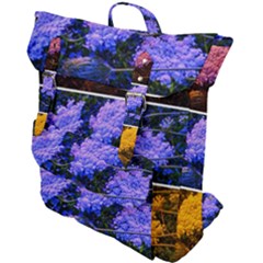 Primary Color Queen Anne s Lace Buckle Up Backpack by okhismakingart