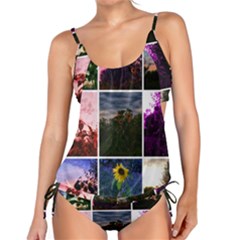 Sunflower Collage Tankini Set by okhismakingart