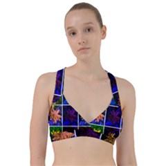 Sumac Collage Sweetheart Sports Bra by okhismakingart