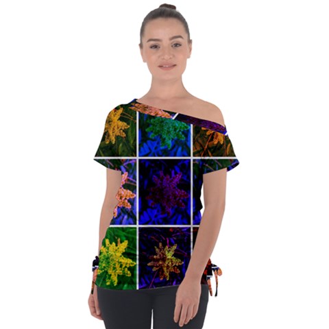 Sumac Collage Tie-up Tee by okhismakingart