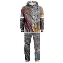 Winter Tulips Hooded Jumpsuit (men)  by okhismakingart