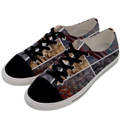 Winter Tulips Men s Low Top Canvas Sneakers by okhismakingart