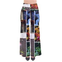 Floral Collage So Vintage Palazzo Pants by okhismakingart