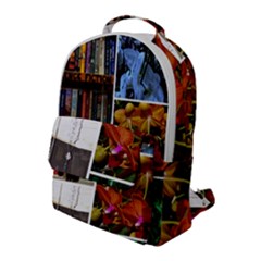 Floral Collage Flap Pocket Backpack (large) by okhismakingart