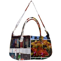 Floral Collage Removal Strap Handbag