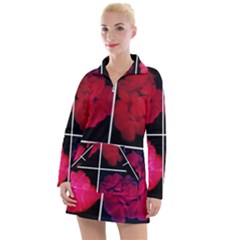 Geranium Collage Women s Hoodie Dress