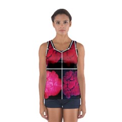 Geranium Collage Sport Tank Top  by okhismakingart