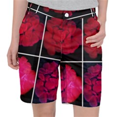 Geranium Collage Pocket Shorts by okhismakingart