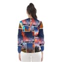 Sunset Collage Women s Hooded Windbreaker View2